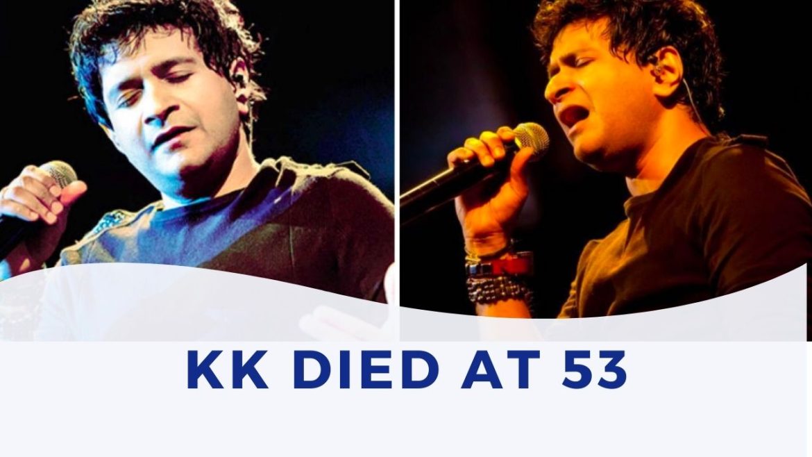 KK, a popular Indian singer, died at the age of 53 after performing at a concert in Kolkata.
