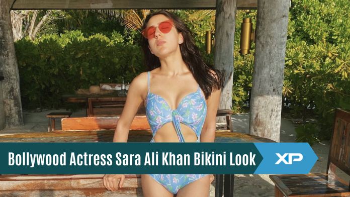 Bollywood Actress Sara Ali Khan Bikini Look: Youth Sensation Flaunts Her Toned Body in Colourful Bikini