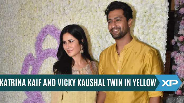 Katrina Kaif And Vicky Kaushal Twin In Yellow