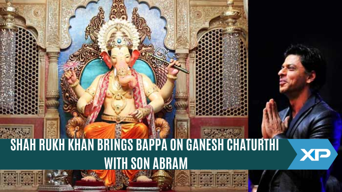 Shah Rukh Khan Brings Bappa On Ganesh Chaturthi with Son AbRam-He Represented a Secular India Both Off and On Screen!