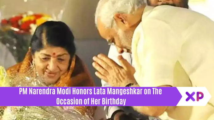 PM Narendra Modi Honors Lata Mangeshkar on The Occasion of Her Birthday!