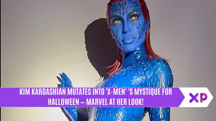 Kim Kardashian Mutates Into 'X-Men''s Mystique for Halloween — Marvel at Her Look!