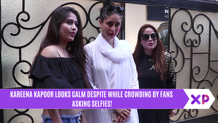 Kareena Kapoor Looks Calm Despite While Crowding by Fans Asking Selfies!