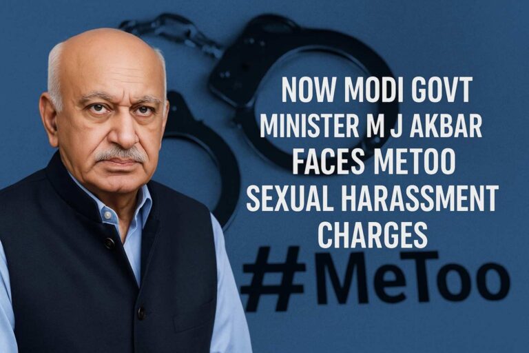 Now Modi Govt Minister M J Akbar Faces MeToo Sexual Harassment Charges