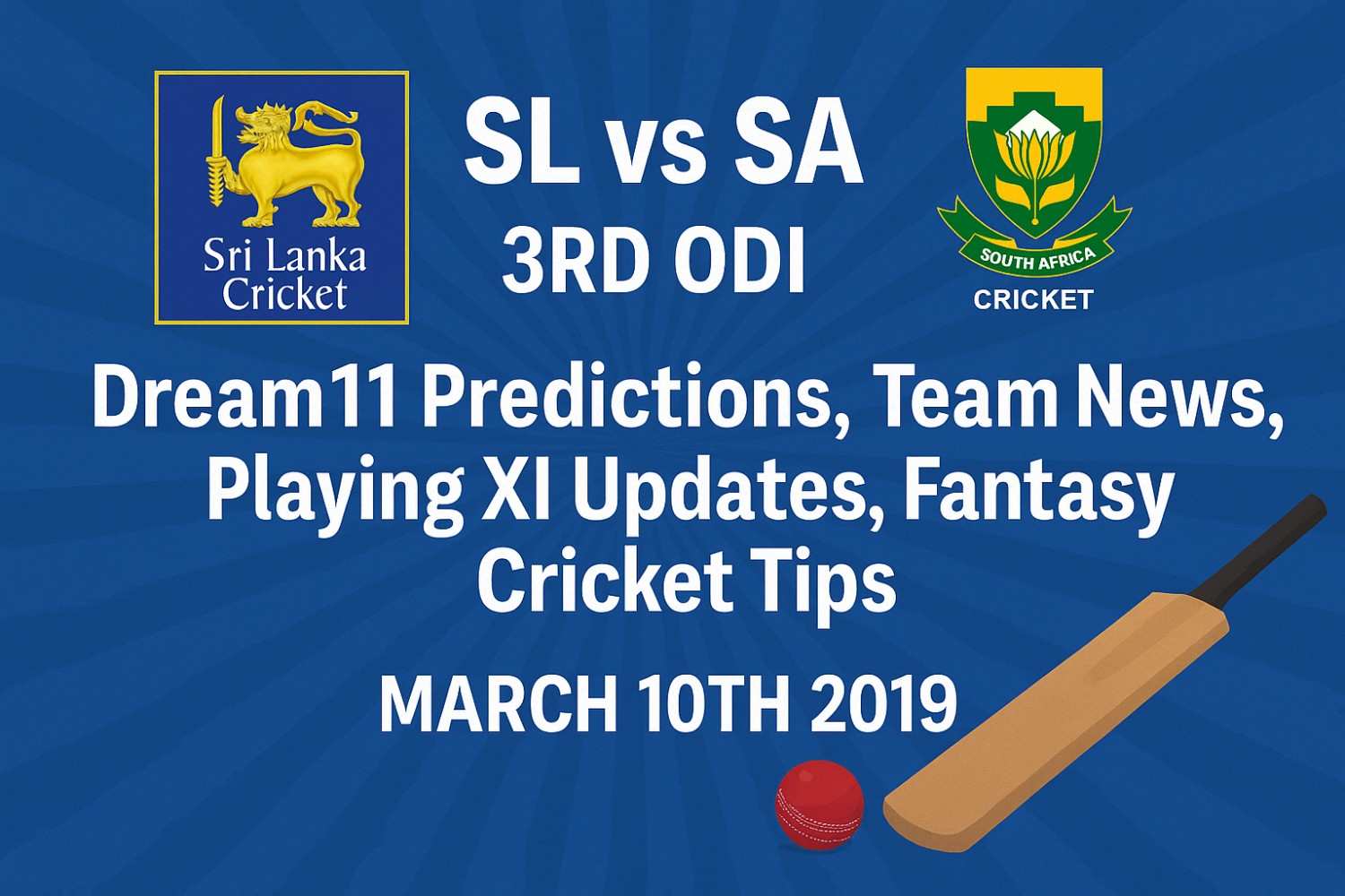 SL vs SA 3rd ODI Dream11 Predictions, Team News, Playing XI Updates, Fantasy Cricket Tips