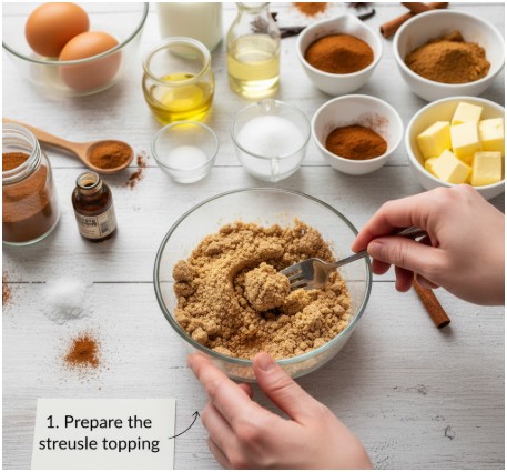 Prepare the streusel topping