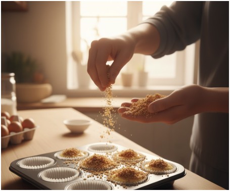 Add the streusel topping