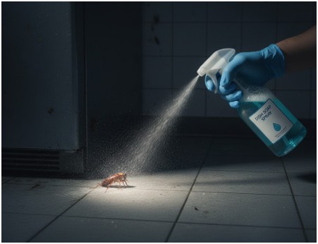Dish Soap Spray- how to get rid of roaches overnight diy