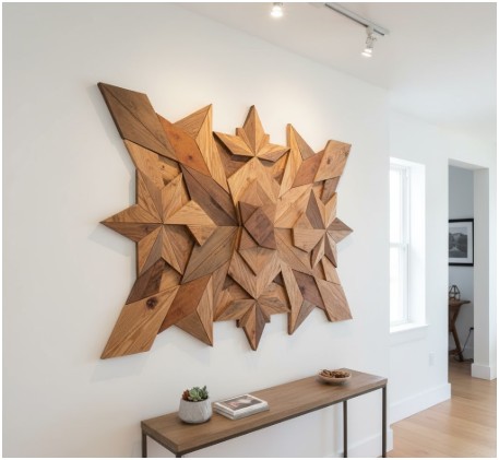 Scrap Wood Wall Art- scrap wood projects