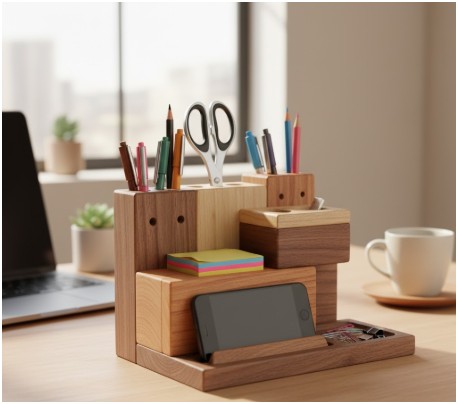 A Desk Organizer- scrap wood projects