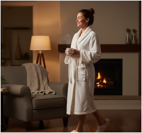 A Plush Robe And Cozy Slippers- Gifts for Busy Moms