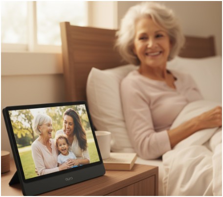 A digital photo frame- Gifts for Busy Moms