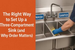 The Right Way to Set Up a Three-Compartment Sink (and Why Order Matters)