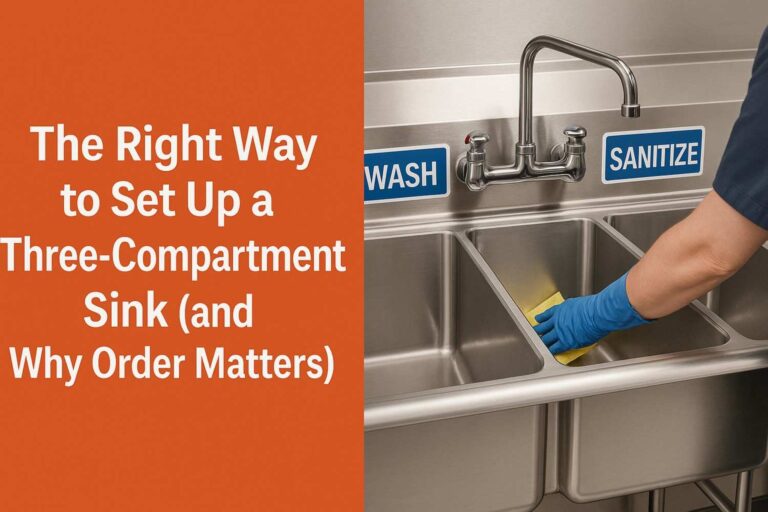 The Right Way to Set Up a Three-Compartment Sink (and Why Order Matters)