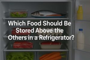 Which Food Should Be Stored Above the Others in a Refrigerator?