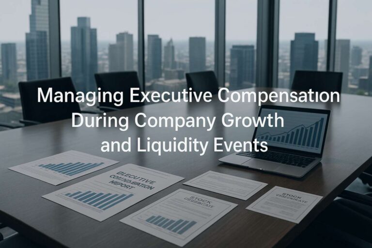 Managing Executive Compensation During Company Growth and Liquidity Events