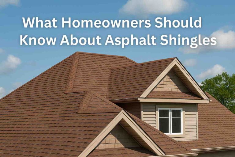 What Homeowners Should Know About Asphalt Shingles