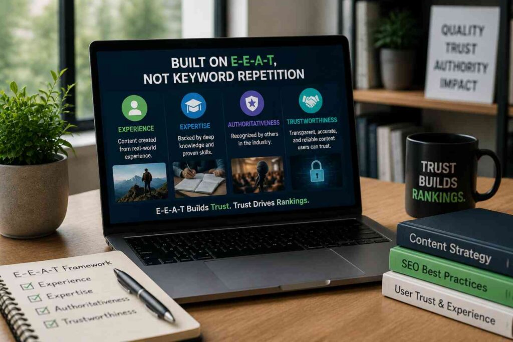 They Build Around E-E-A-T, Not Keyword Repetition